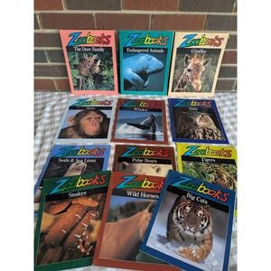 ZooBooks Animal Encyclopedia Set 12 Books Deer Apes Whales Owls Tigers Snakes